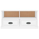 vidaXL Meuble TV blanc 93x35 5x45 cm bois d'ingénierie