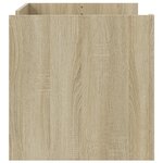 vidaXL Table basse chêne sonoma 100x50x50 cm bois d'ingénierie
