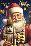 61-5832 Carte Joyeux Noël avec enveloppe blanche 12x17 5cm