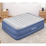 Bestway Matelas pneumatique Tritech 2 places 203x152x61cm bleu et gris