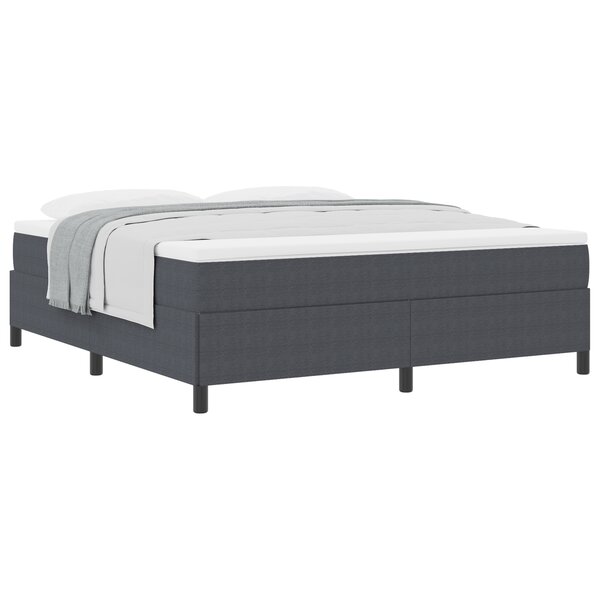 vidaXL Cadre de lit Gris Foncé 180x200 cm en Tissu Cords