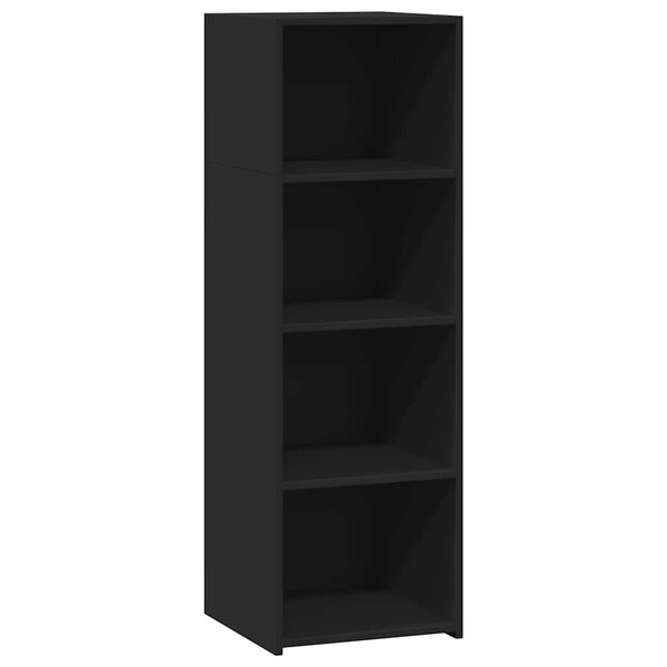 vidaXL Buffet noir 40x41x124 cm bois d'ingénierie
