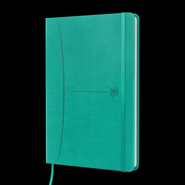 LOT de 5 Oxford Signature Cahier Cousu Couverture Extra Rigide A5 Dots 5x5 104 Feuilles - Carnet de Haute Qualité - Couverture Résistante - Format A5 - Pages à 5x5 Dots - 104 Feuilles - Couleur Menthe Glacée