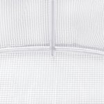 vidaXL Serre avec cadre en acier blanc 32 m² 16x2x2 m
