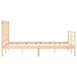 vidaXL Cadre de lit sans matelas 120x200 cm bois massif