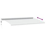 vidaXL Auvent rétractable automatique anthracite et blanc 600x350 cm