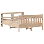vidaXL Cadre de lit sans matelas 120x200 cm bois de pin massif
