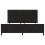 Cadre de lit en velours noir vidaXL 180x200 cm