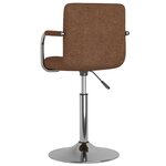 vidaXL Chaise de salle à manger Marron Tissu
