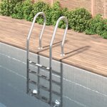 vidaXL Échelle de piscine 54x38x184 5 cm acier inoxydable 304