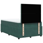 vidaXL Sommier à lattes de lit avec matelas vert foncé 120x190 cm
