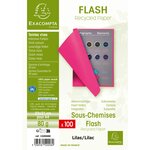 Paquet De 100 Sous-chemises Flash 80 100  Recyclé - 22x31cm - Lilas - X 10 - Exacompta