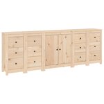 vidaXL Buffet 230x35x80 cm Bois massif de pin