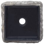 vidaXL Lavabo Noir 30x30x13 cm Marbre