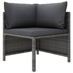 Salon de jardin meuble d'extérieur ensemble de mobilier 12 pièces avec coussins résine tressée gris 02_0015646