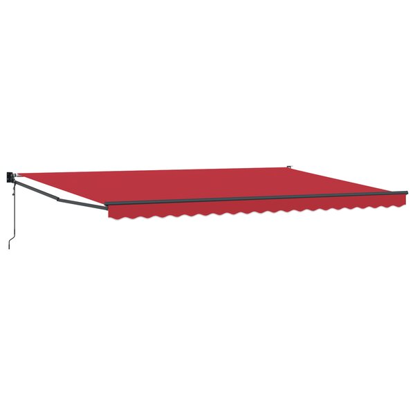 Store rétractable automatique vidaXL Rouge 500x300 cm