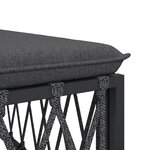 Salon de jardin meuble d'extérieur ensemble de mobilier avec coussins 2 pièces anthracite acier 02_0018288