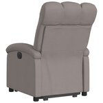 vidaXL Fauteuil inclinable taupe tissu