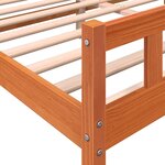 vidaXL Cadre de lit sans matelas cire marron 180x200cm bois pin massif