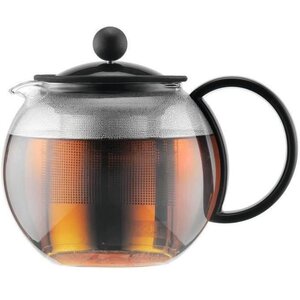 ASSAM - Théiere à piston BODUM   couvercle plastique  filtre en inox  0.5 l