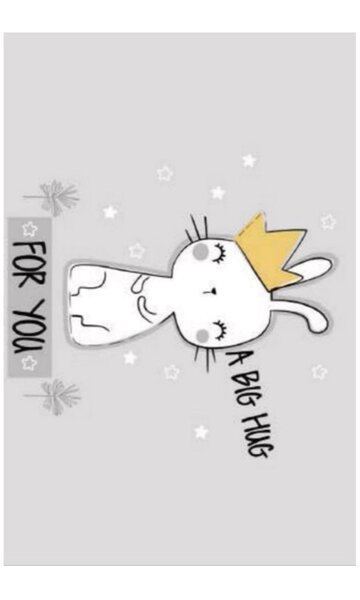 Tapis enfant Calin 100 x 160 cm - Gris