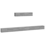 vidaXL Ensemble de meubles TV 6 Pièces Sonoma gris Bois d'ingénierie