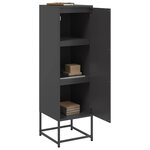 vidaXL Buffet haut noir 36x39x123 cm acier