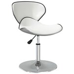 vidaXL Chaises à manger lot de 4 blanc similicuir