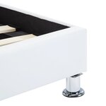 vidaXL Cadre de lit avec LED Blanc Similicuir 100 x 200 cm
