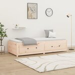 vidaXL Lit de jour sans matelas 90x200 cm bois de pin massif