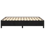 vidaXL Cadre de lit sans matelas noir 140x190 cm velours