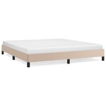 vidaXL Cadre de lit Cappuccino 180x200 cm Similicuir