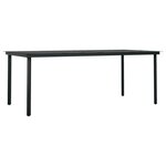 vidaXL Ensemble à manger de jardin avec coussins 9 Pièces noir
