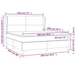 vidaXL Sommier à lattes de lit avec matelas Taupe 180x200 cm Tissu