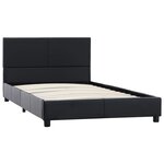 vidaXL Cadre de lit Noir Similicuir 100 x 200 cm