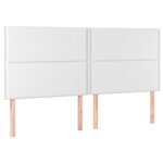 vidaXL Cadre de lit sans matelas blanc 200x200 cm similicuir