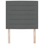 vidaXL Tête de lit Design Lignes Gris foncé 100 cm Tissu