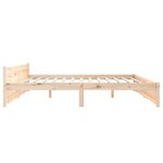 vidaXL Cadre de lit sans matelas bois massif 200x200 cm