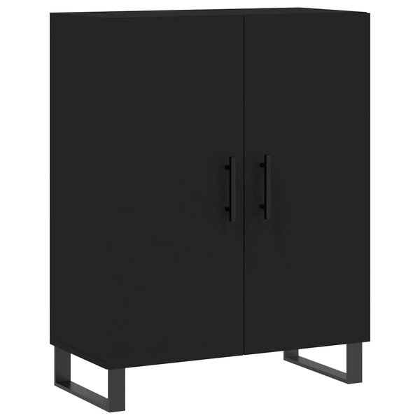 vidaXL Buffet noir 69 5x34x90 cm bois d'ingénierie