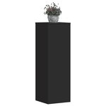 vidaXL Supports pour plantes 2 Pièces noir 33x33x100 cm bois d'ingénierie