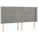 vidaXL Sommier à lattes de lit matelas et LED Gris clair 180x200 cm