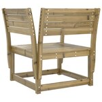 vidaXL Chaise de jardin bois de pin imprégné