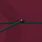 Parasol de jardin vidaXL ø395x245 cm Rouge Bordeaux