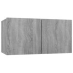 vidaXL Ensemble de meubles TV 4 Pièces Sonoma gris Bois d'ingénierie