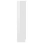 vidaXL Armoire vitrine Blanc brillant 82 5x30 5x150 cm Bois ingénierie