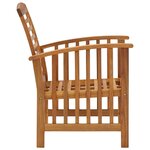 Salon de jardin meuble d'extérieur ensemble de mobilier 4 pièces bois d'acacia solide 02_0016222