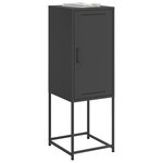 vidaXL Buffet haut noir 36x39x107 cm acier