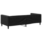 vidaXL Lit de repos noir 90x190 cm tissu