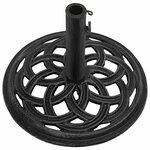 vidaXL Socle de parasol Noir 44x44x31 cm Fonte