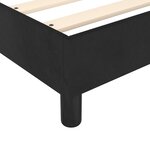 vidaXL Sommier à lattes de lit avec matelas Noir 140x200 cm Velours